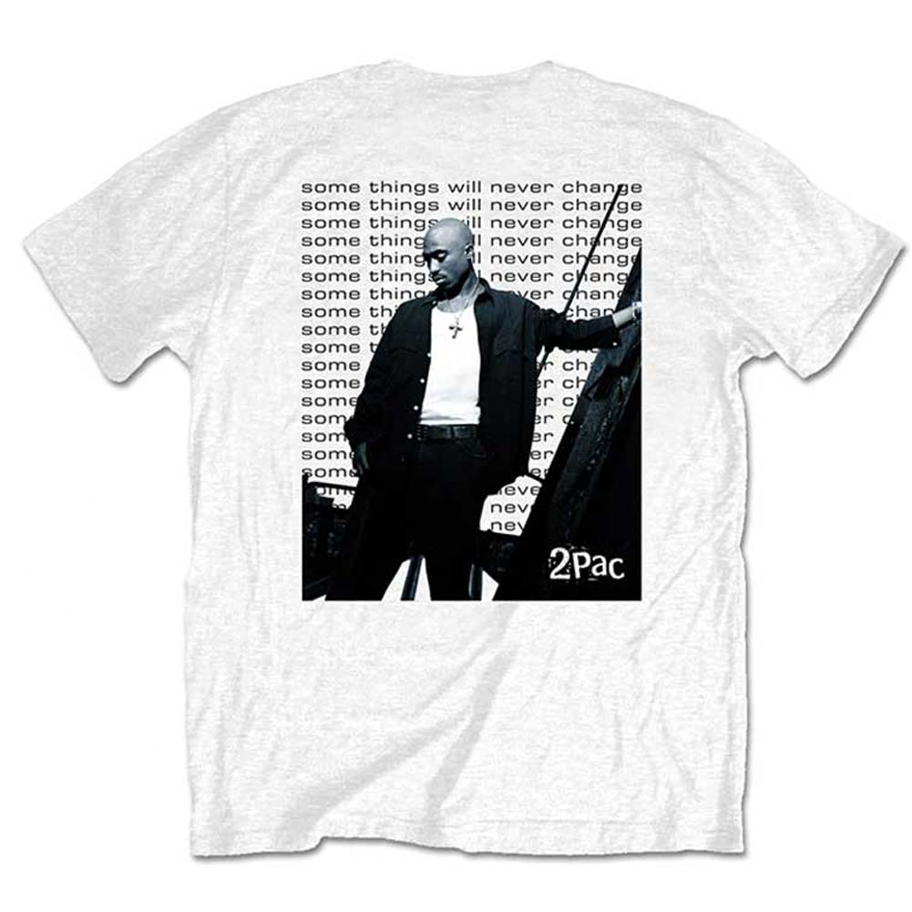 Tupac Changes Back Repeat (Back Print) Slim Fit T-shirt Back