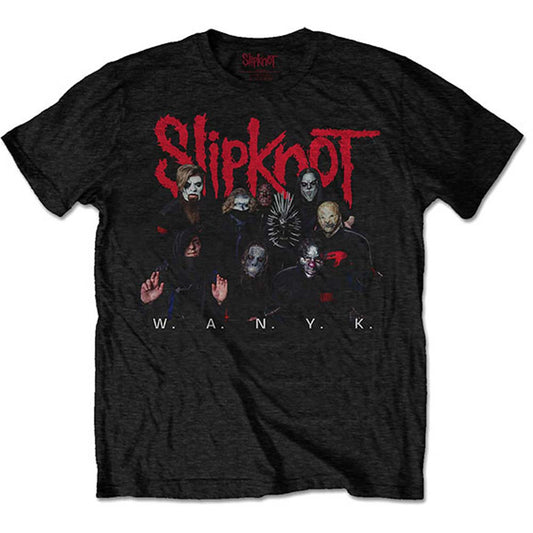 Slipknot WANYK Logo (Back Print) Slim Fit T-shirt Front