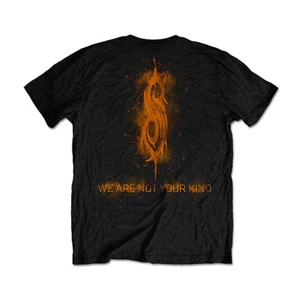 Slipknot WANYK Orange (Back Print) Slim Fit T-shirt Back