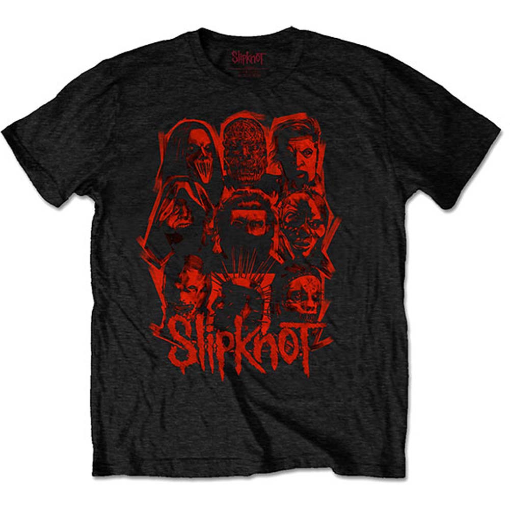 Slipknot WANYK Red Patch (Back Print) Slim Fit T-shirt Front