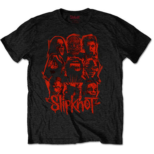 Slipknot WANYK Red Patch (Back Print) Slim Fit T-shirt Front