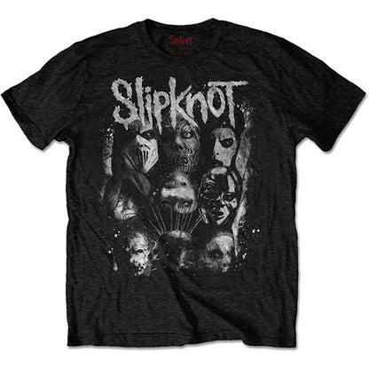 Slipknot WANYK White Splatter (Back Print) Slim Fit T-shirt Front