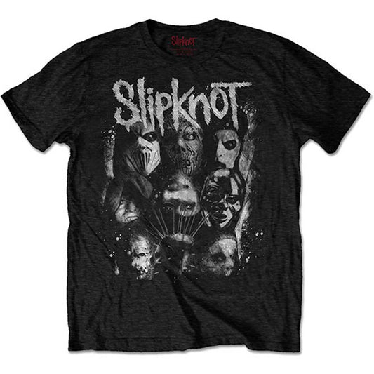 Slipknot WANYK White Splatter (Back Print) Slim Fit T-shirt Front