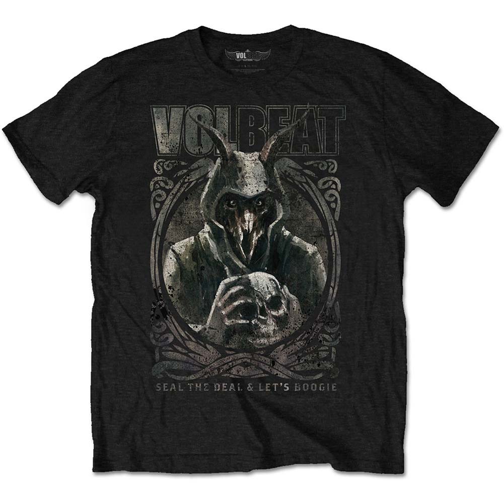 Volbeat Goat with Skull Slim Fit T-shirt Front