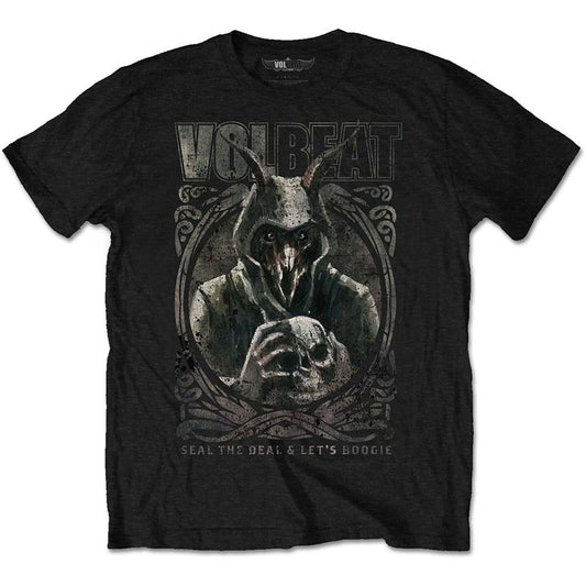 Volbeat Goat with Skull Slim Fit T-shirt Front