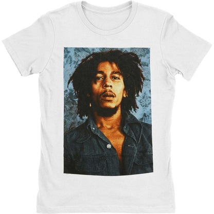 Bob Marley Floral Portrait Junior Top