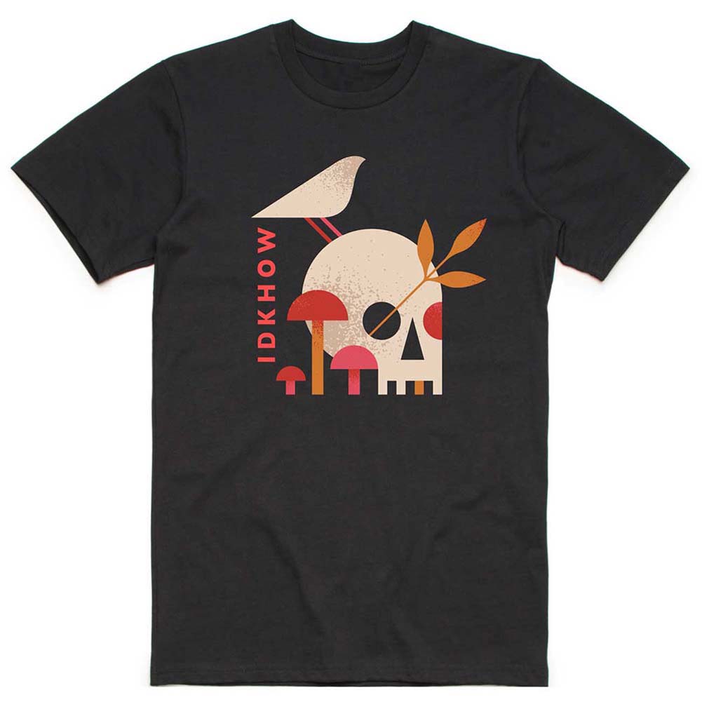 iDKHow Mushroom Skull Slim Fit T-shirt Front