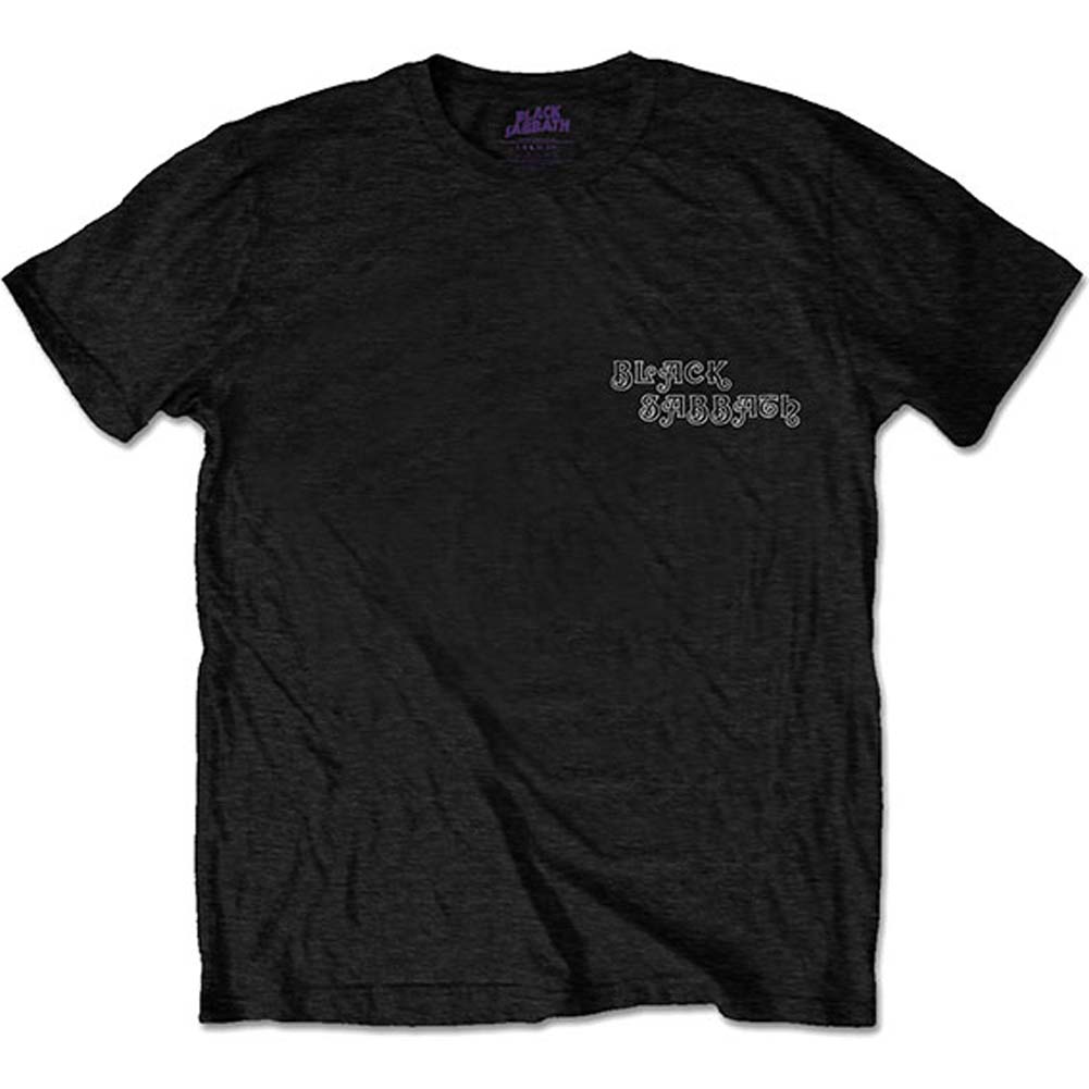 Black Sabbath Debut Album (Back Print) Slim Fit T-shirt Front