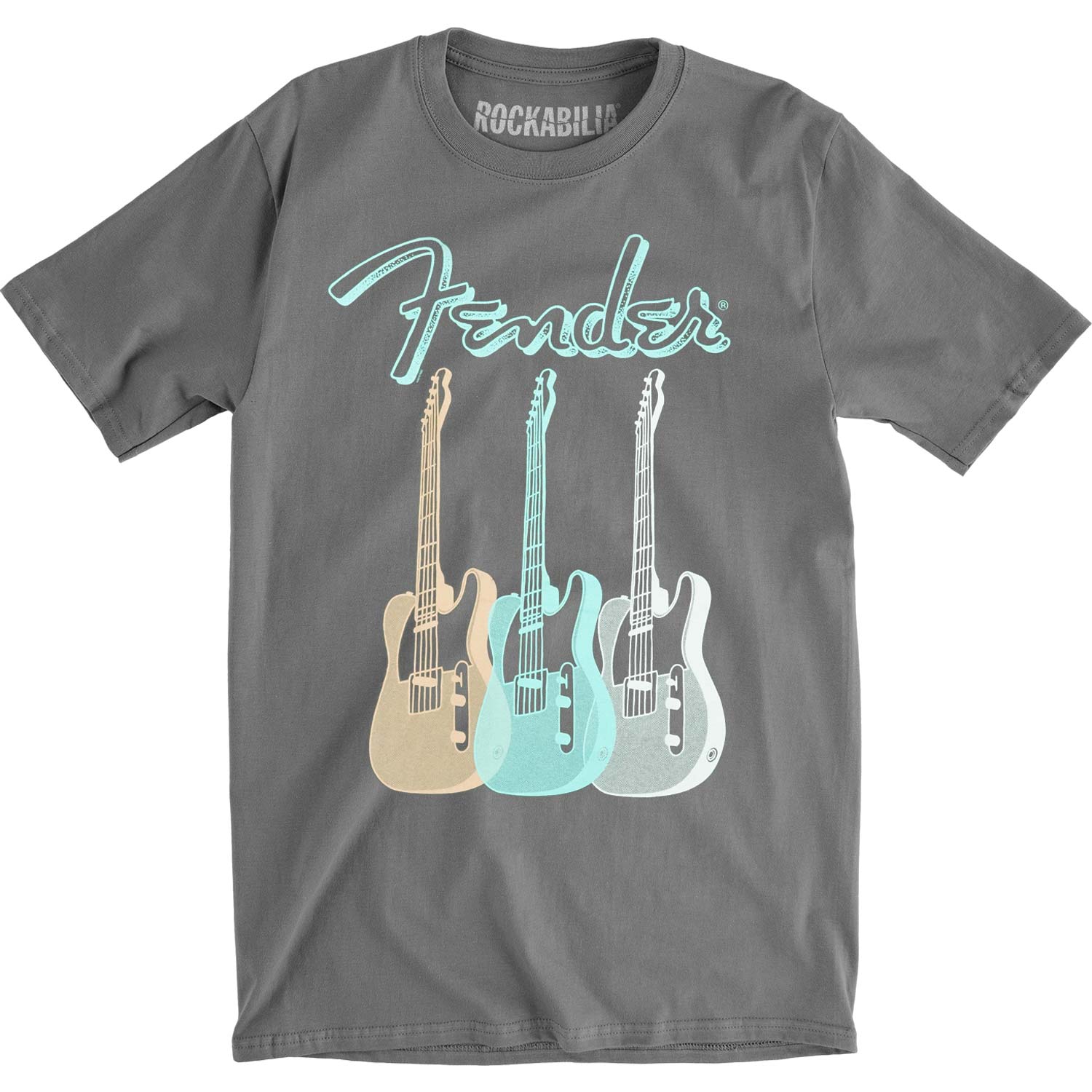 Fender Triple Guitar Slim Fit T-shirt Front