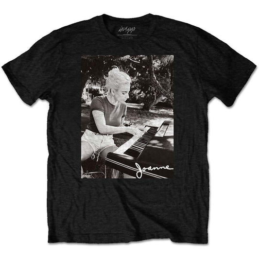 Lady Gaga Joanne Piano Slim Fit T-shirt Front