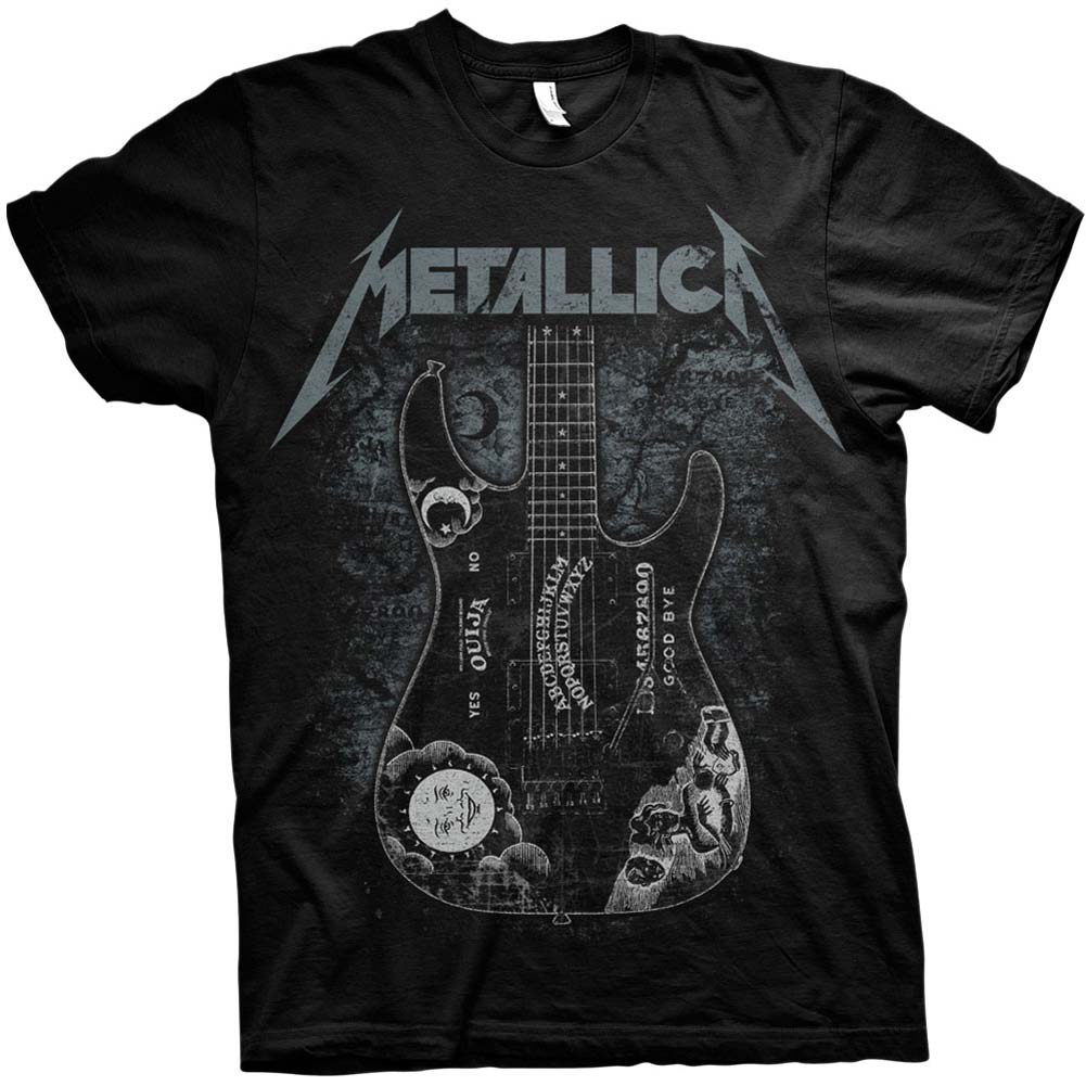 Metallica Hammett Ouija Guitar Slim Fit T-shirt Front