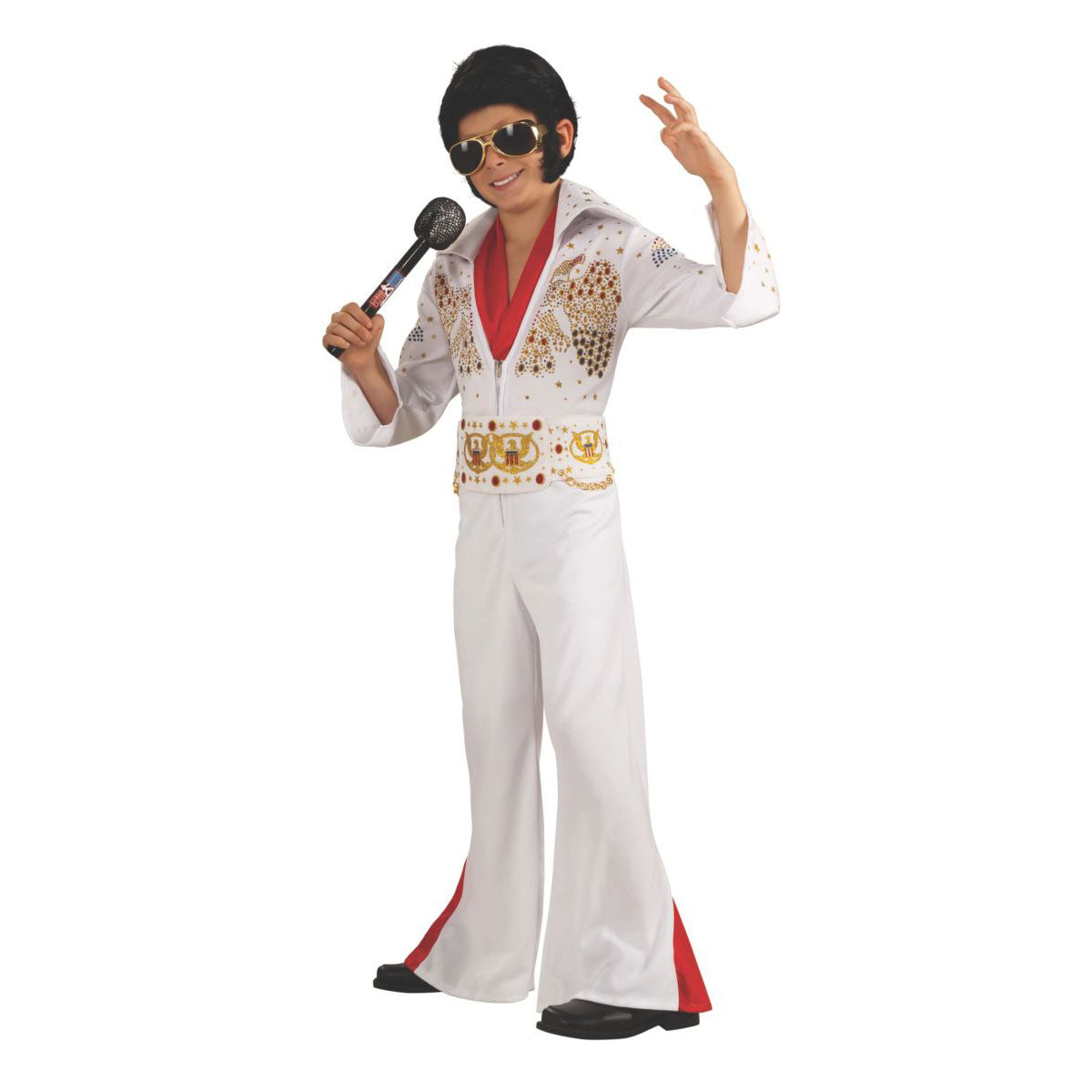 Eagle Jumpsuit Deluxe Kids Elvis Presley Costume Costume Front