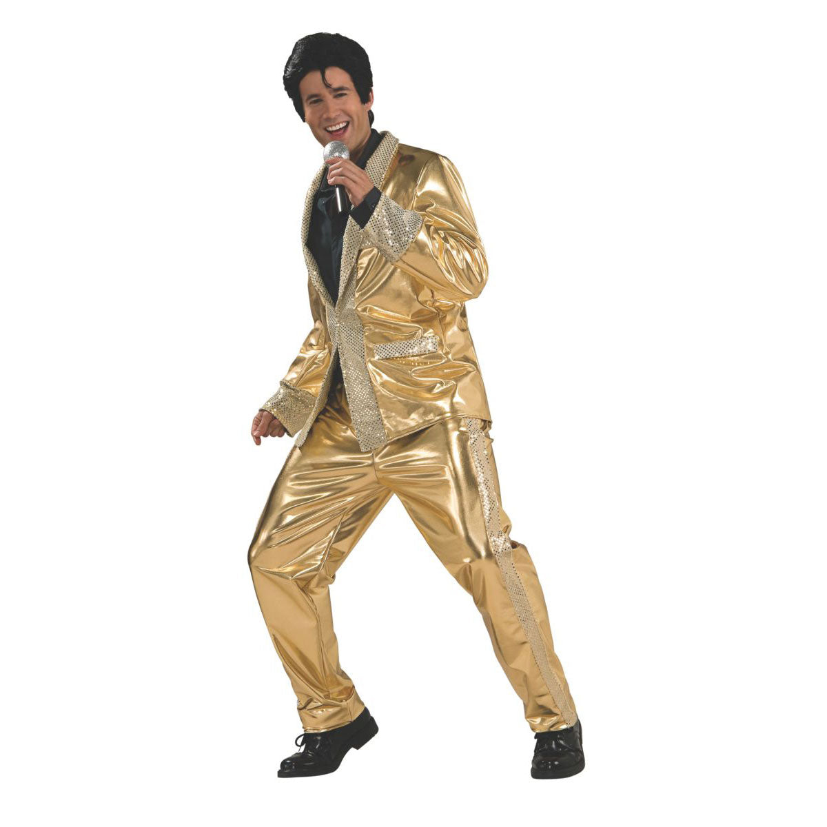Gold Lame Suit Grand Heritage Adult Elvis Presley Costume Costume Front