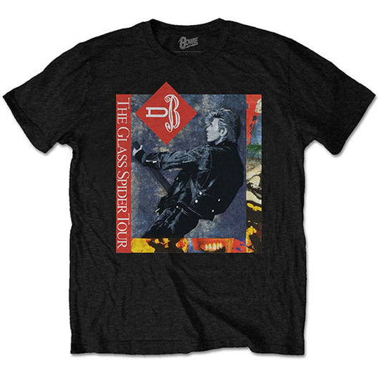 David Bowie Glass Spider Tour (Back Print) Slim Fit T-shirt Front