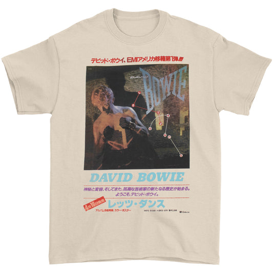 David Bowie T-shirt med asiatisk affisch för herrar David Bowie T-shirt med asiatisk affisch för herrar