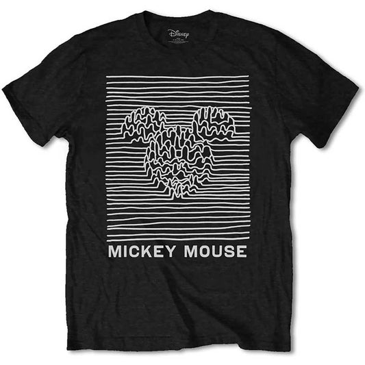 Mickey Mouse Unknown Pleasures Slim Fit T-shirt Front