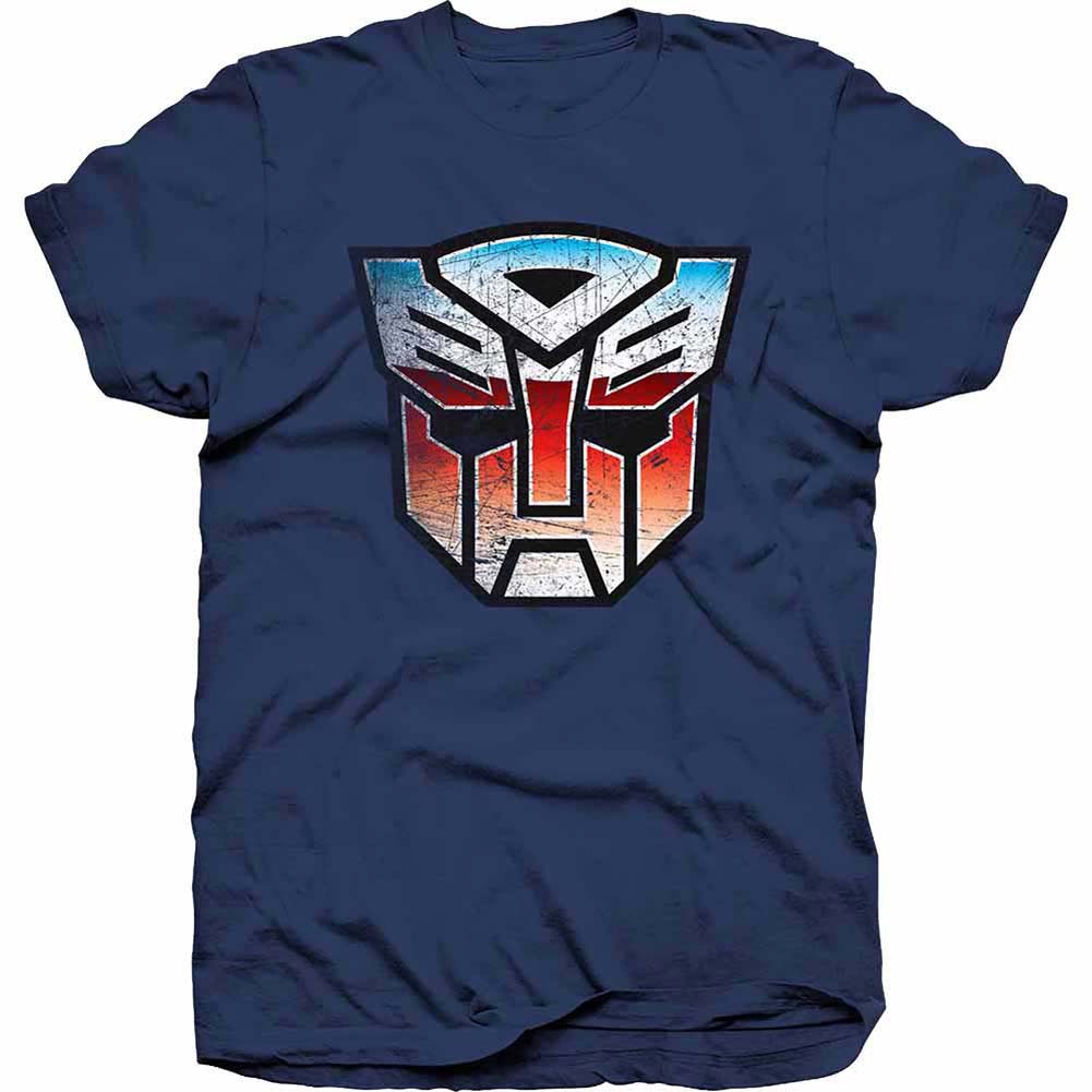 Transformers Autobot Shield Distress Slim Fit T-shirt Front