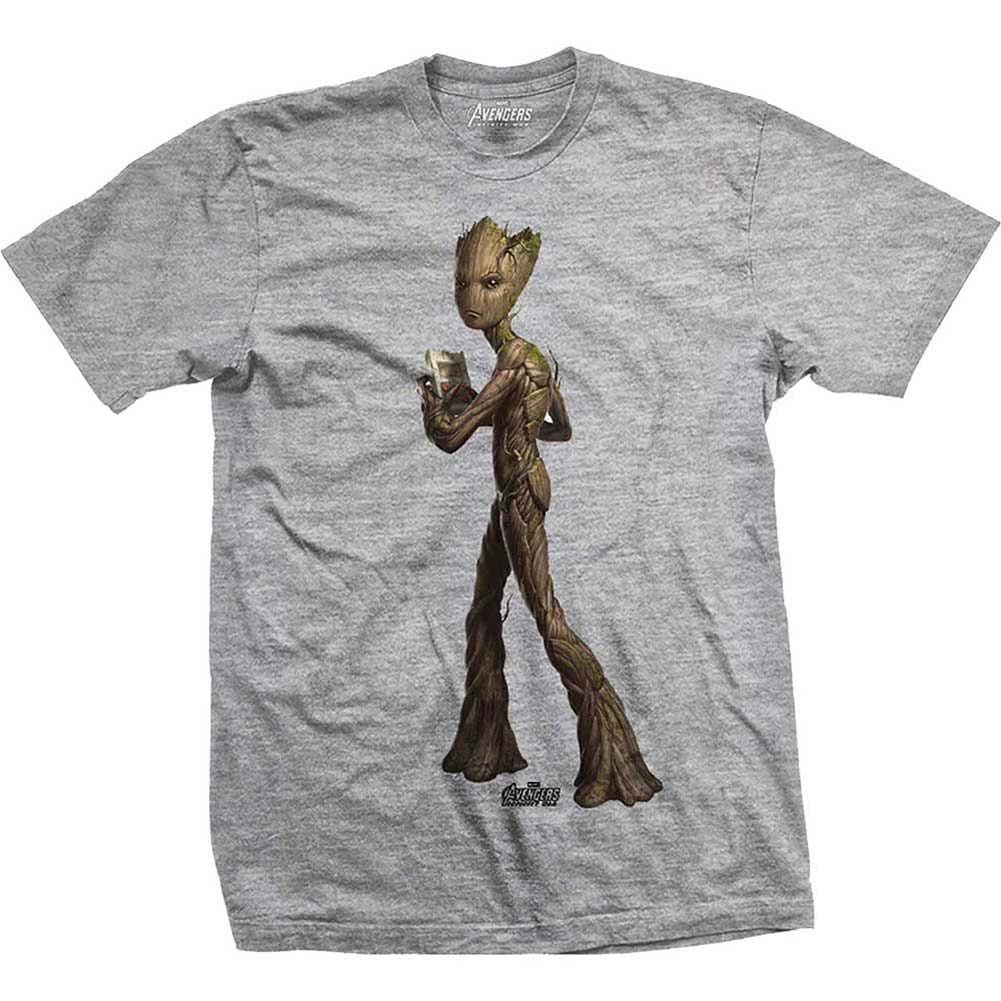 Avengers Infinity War Teen Groot Colour Slim Fit T-shirt Front