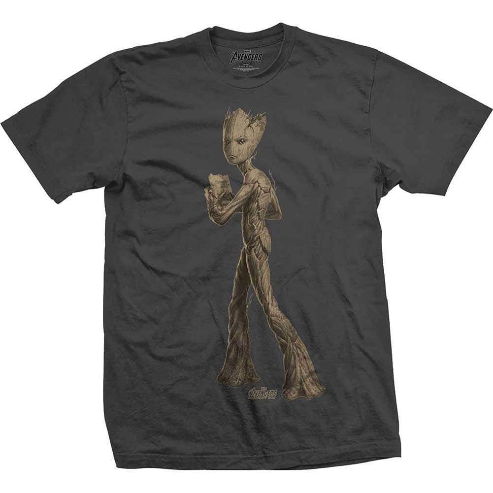 Avengers Infinity War Teen Groot Flat Slim Fit T-shirt Front