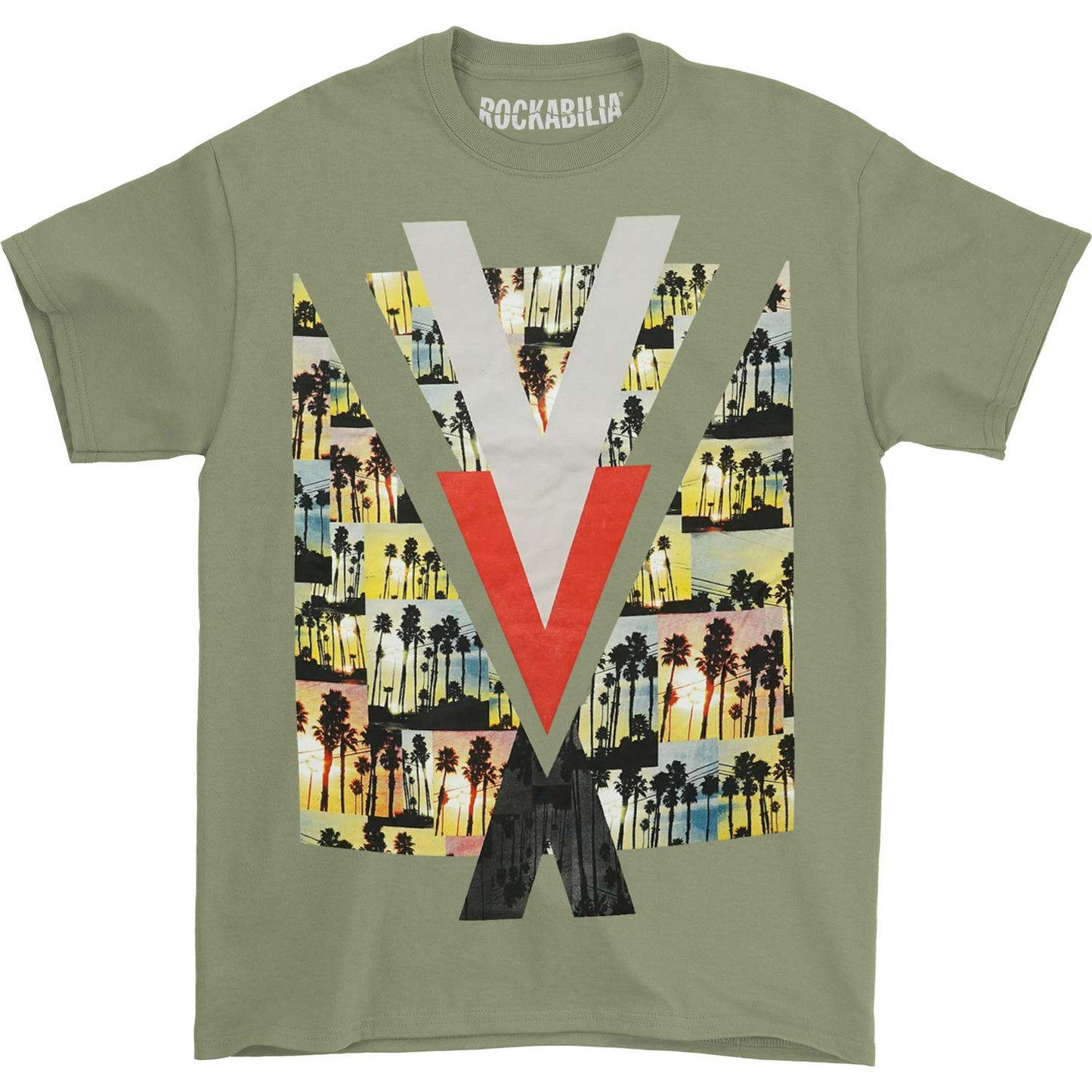 Bob Marley Montage Palm T-shirt Front