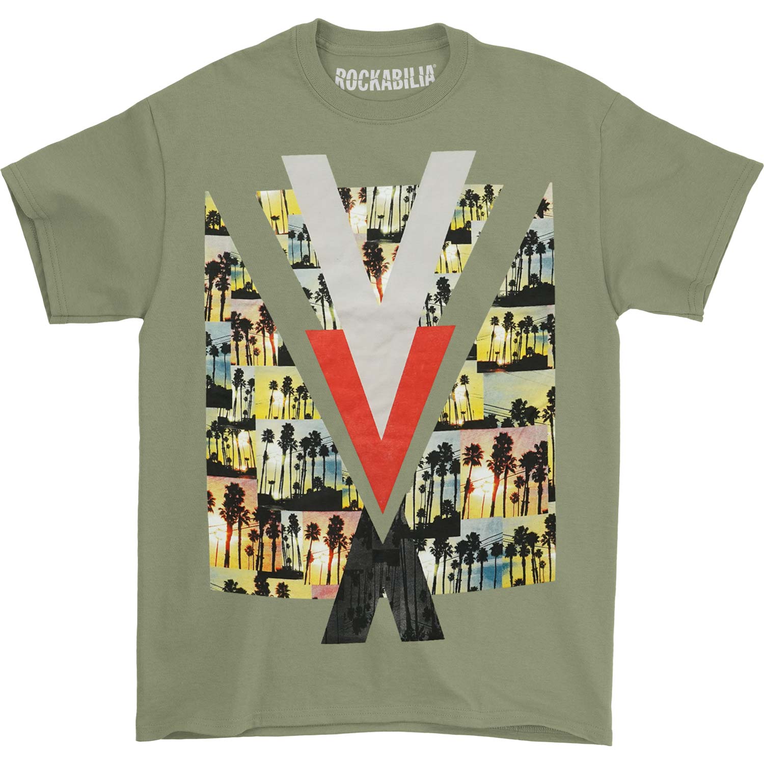 Bob Marley Montage Palm T-shirt Front