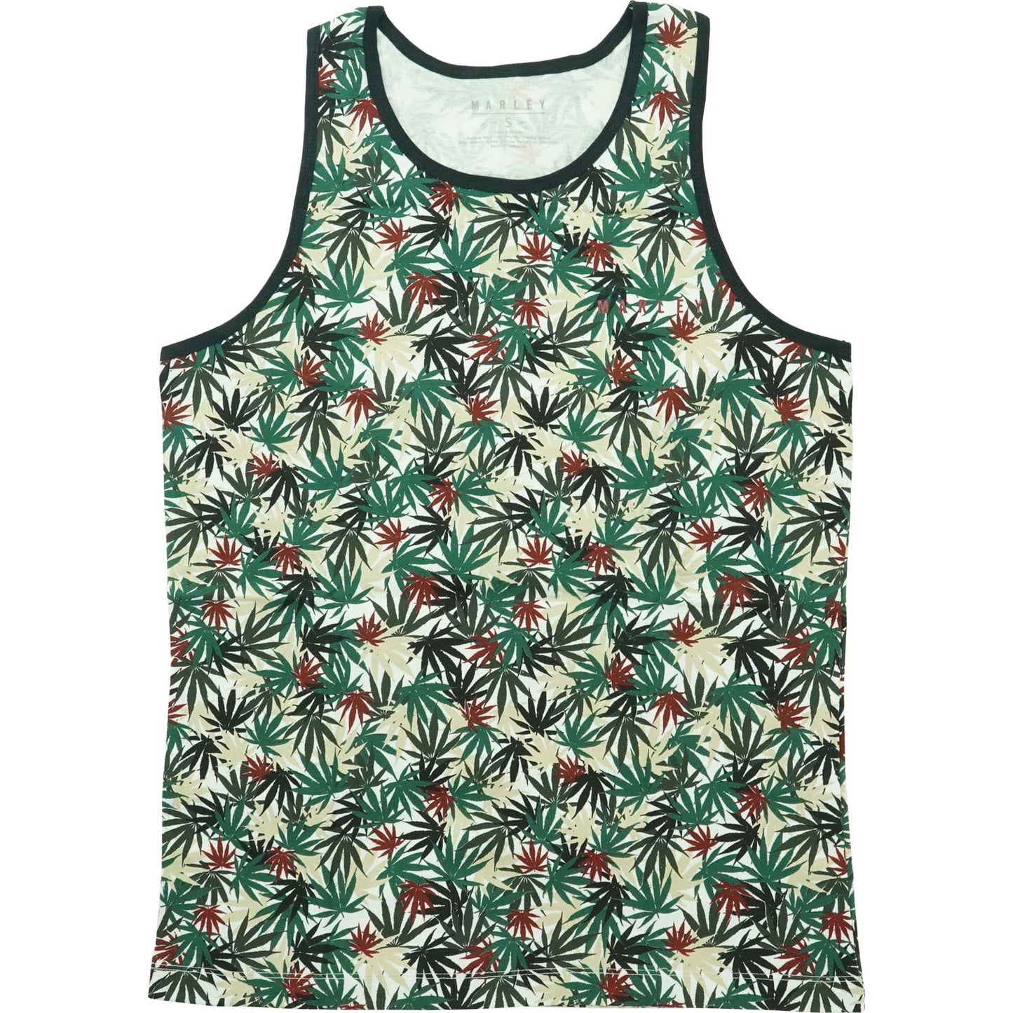 Bob Marley Leaf Mens Tank Front