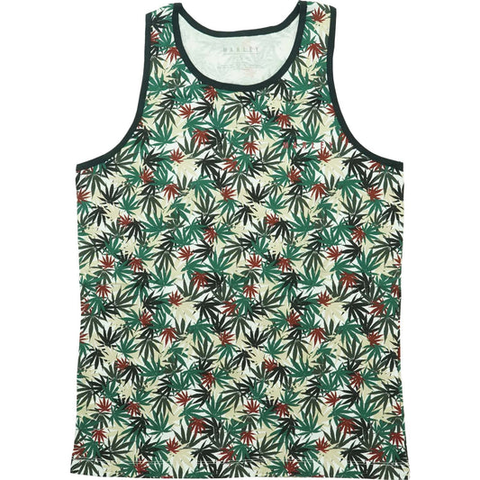 Bob Marley Leaf Mens Tank Front