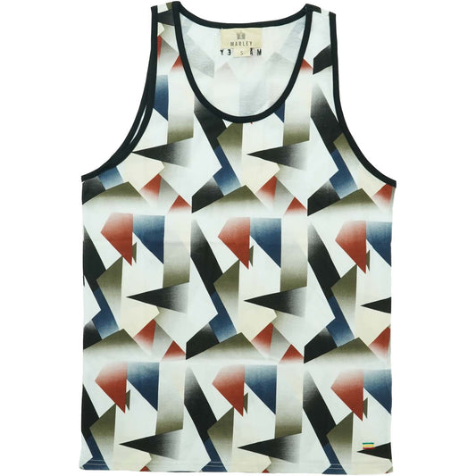 Bob Marley Glass Print Mens Tank Front