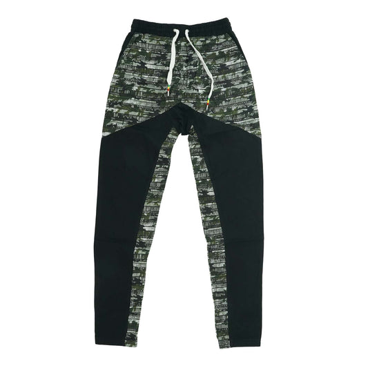 Bob Marley Mens Distress Camo Pants Sweatpants Front