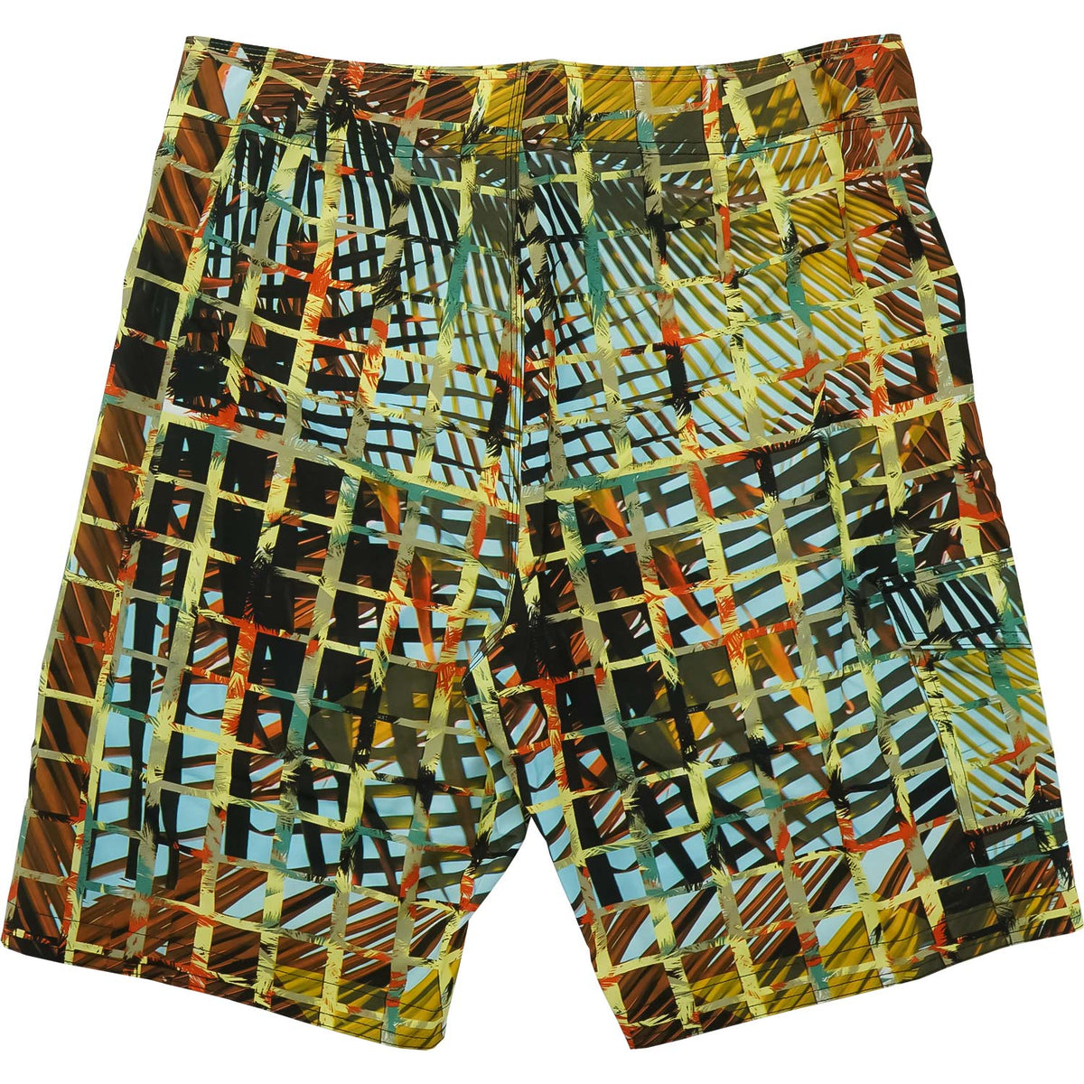 Bob Marley Grid Board Shorts Back