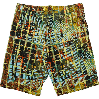 Bob Marley Grid Board Shorts Back
