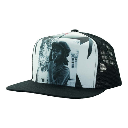 Bob Marley Glass Trucker Hat Trucker Cap Front