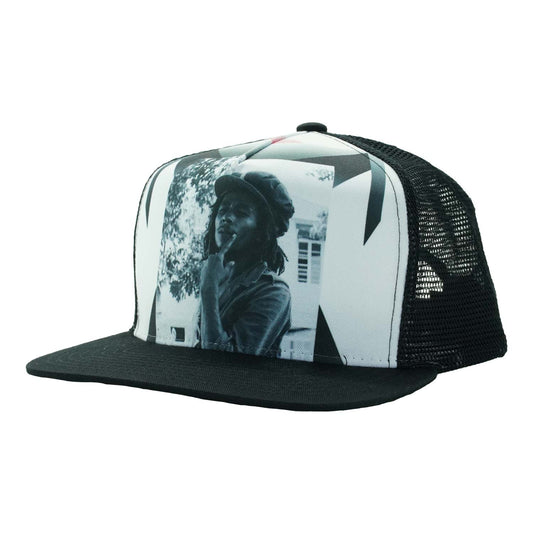 Bob Marley Glass Trucker Hat Trucker Cap Front