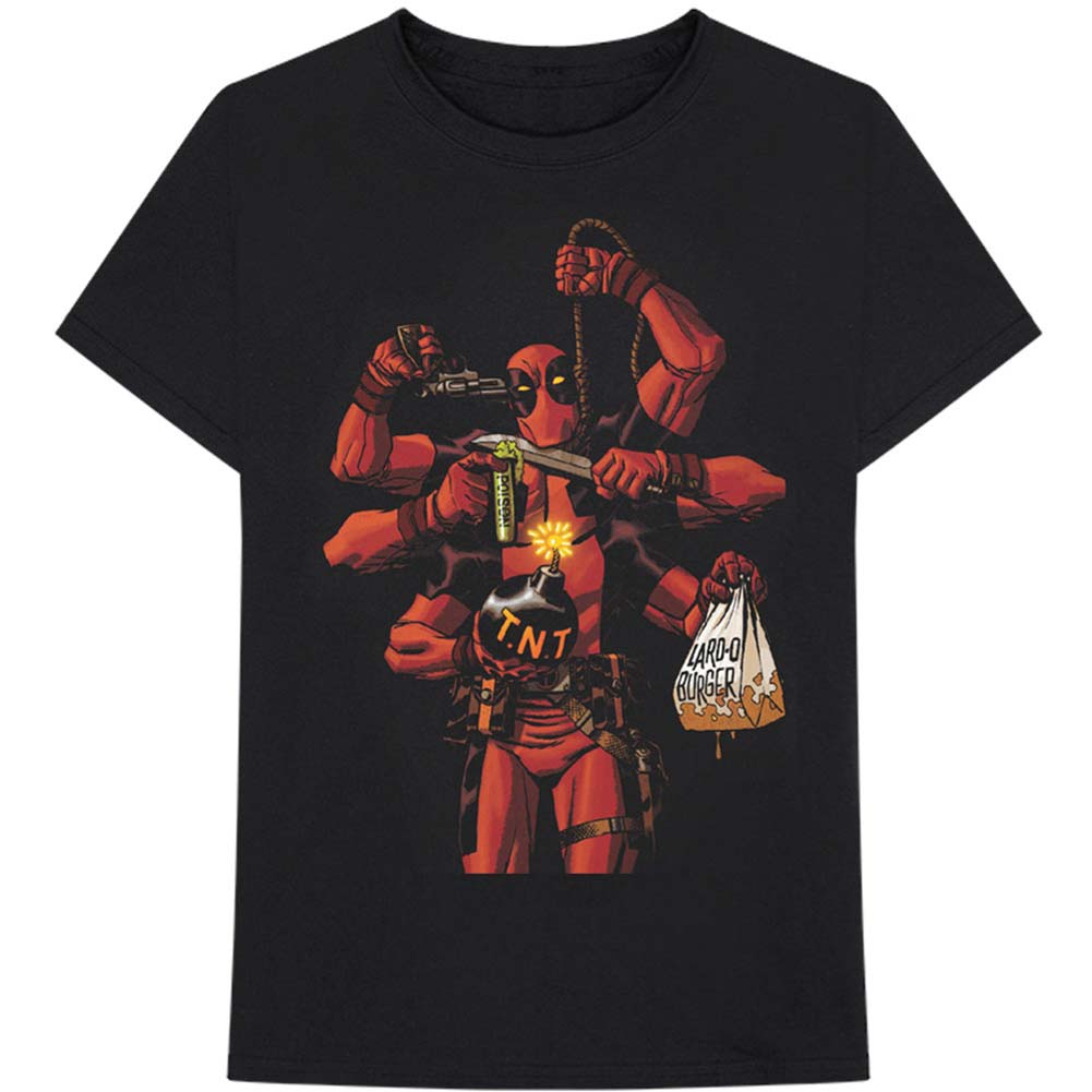 Deadpool Arms Slim Fit T-shirt Front