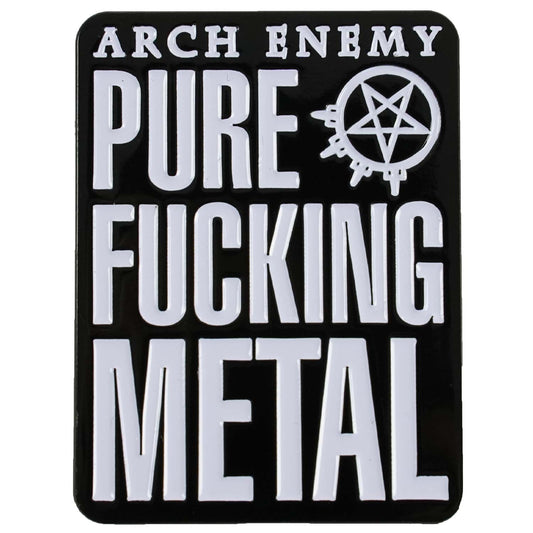 Arch Enemy Pure Fucking Metal Pewter Pin Badge