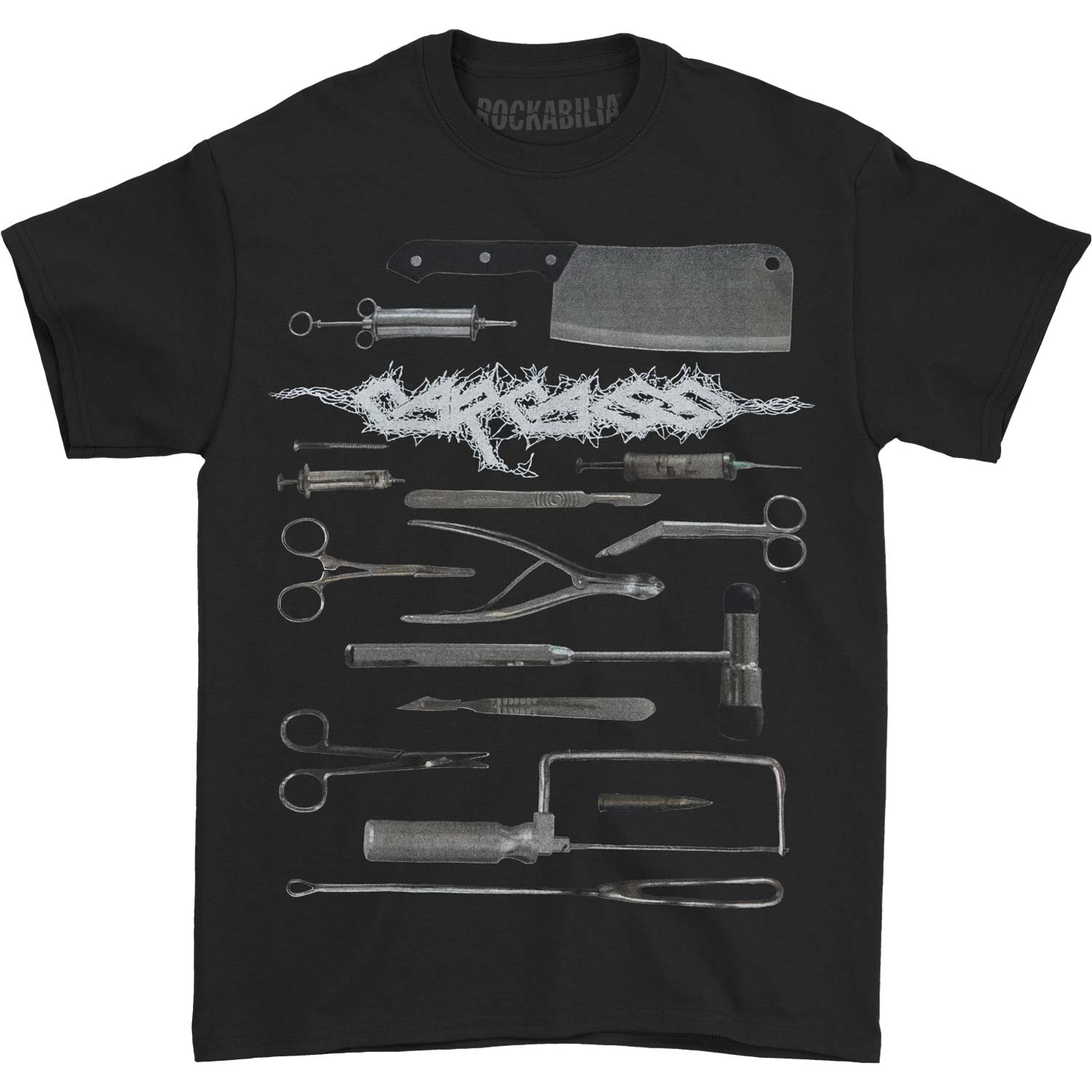 Official Carcass Surgical Tools Slim Fit T-shirt | Rockabilia