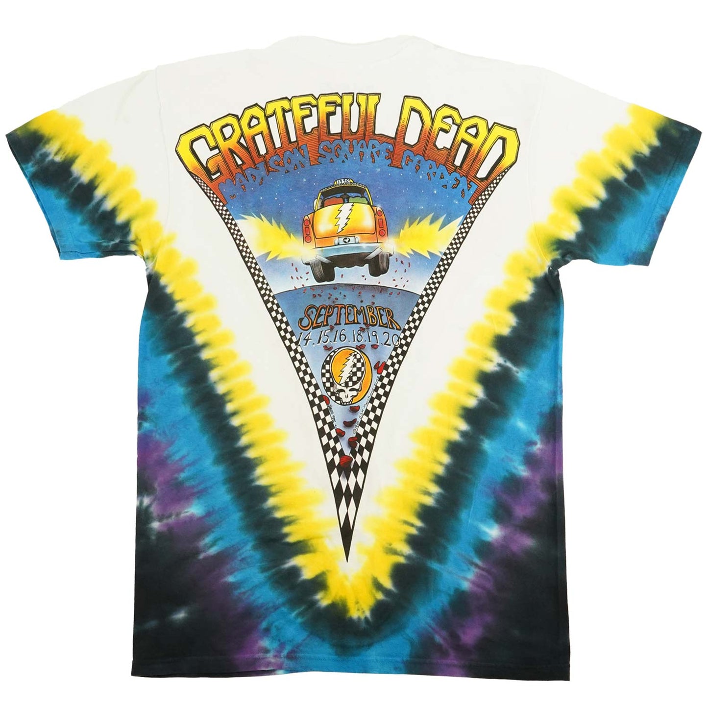 Grateful Dead GD Taxi Tie Dye T-shirt Back