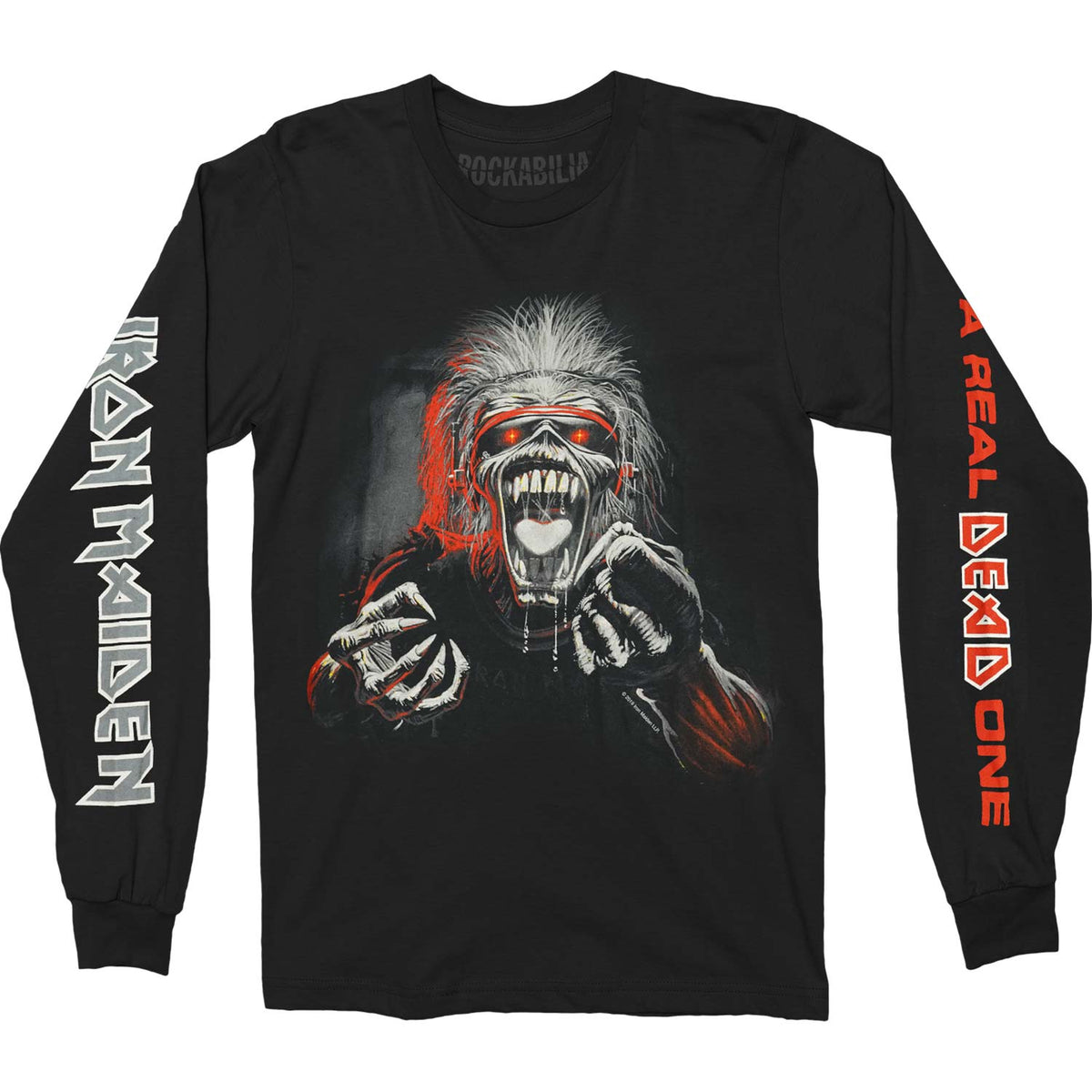 Iron Maiden A Real Dead One 3 Color Long Sleeve Front