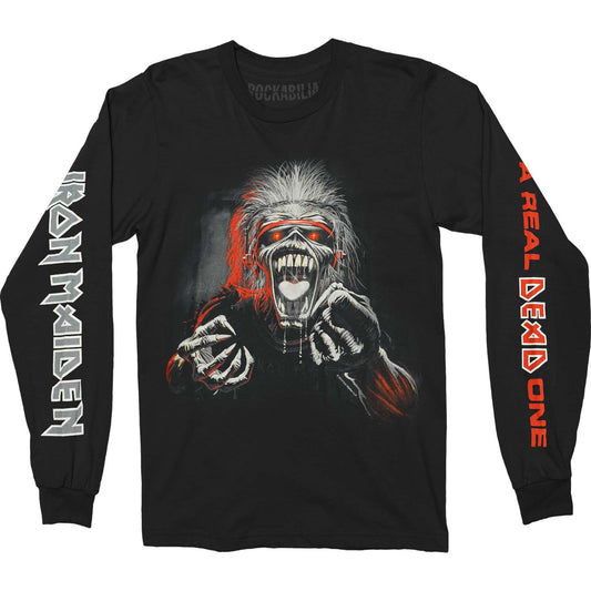 Iron Maiden A Real Dead One 3 Color Long Sleeve Front