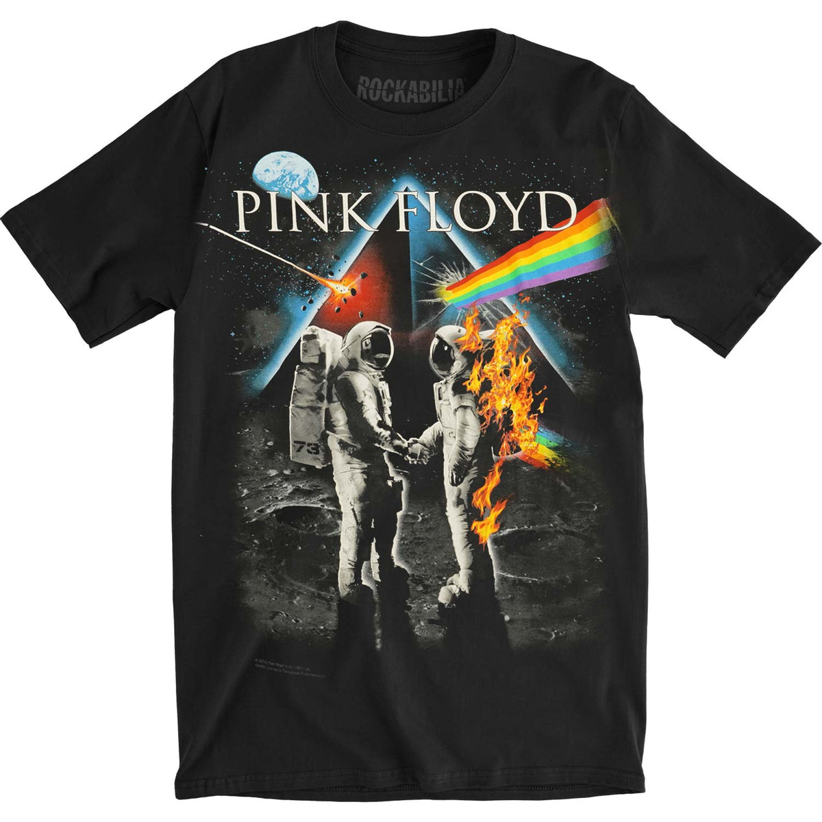 Pink Floyd Bright Side Of The Moon Slim Fit T-shirt Front