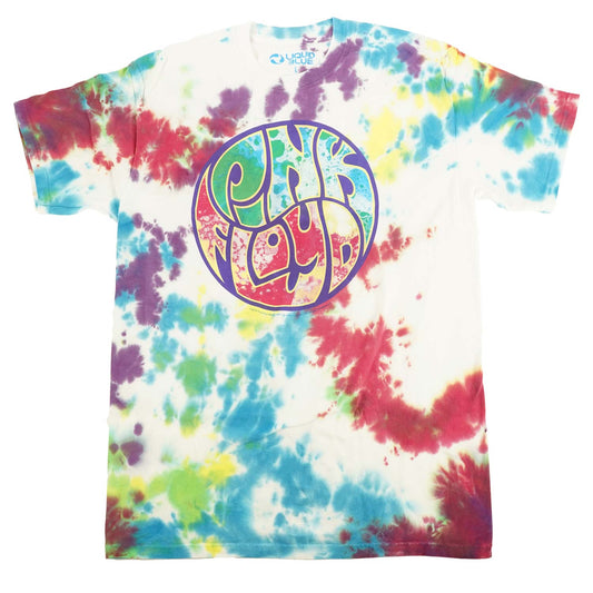 Pink Floyd Liquid Light Show Tie Dye T-shirt Front