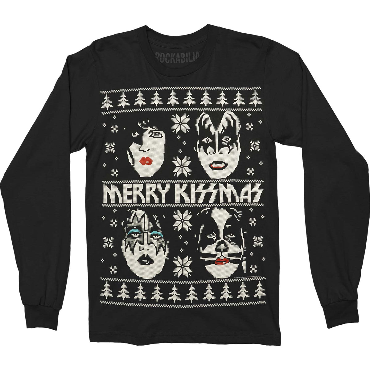 Merry KISSmas Sweater Long Sleeve Front
