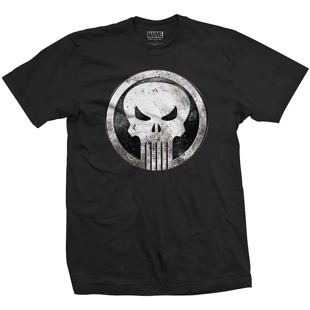 Punisher Metal Badge Slim Fit T-shirt Front