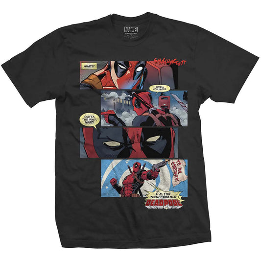 Deadpool Strips Slim Fit T-shirt Front