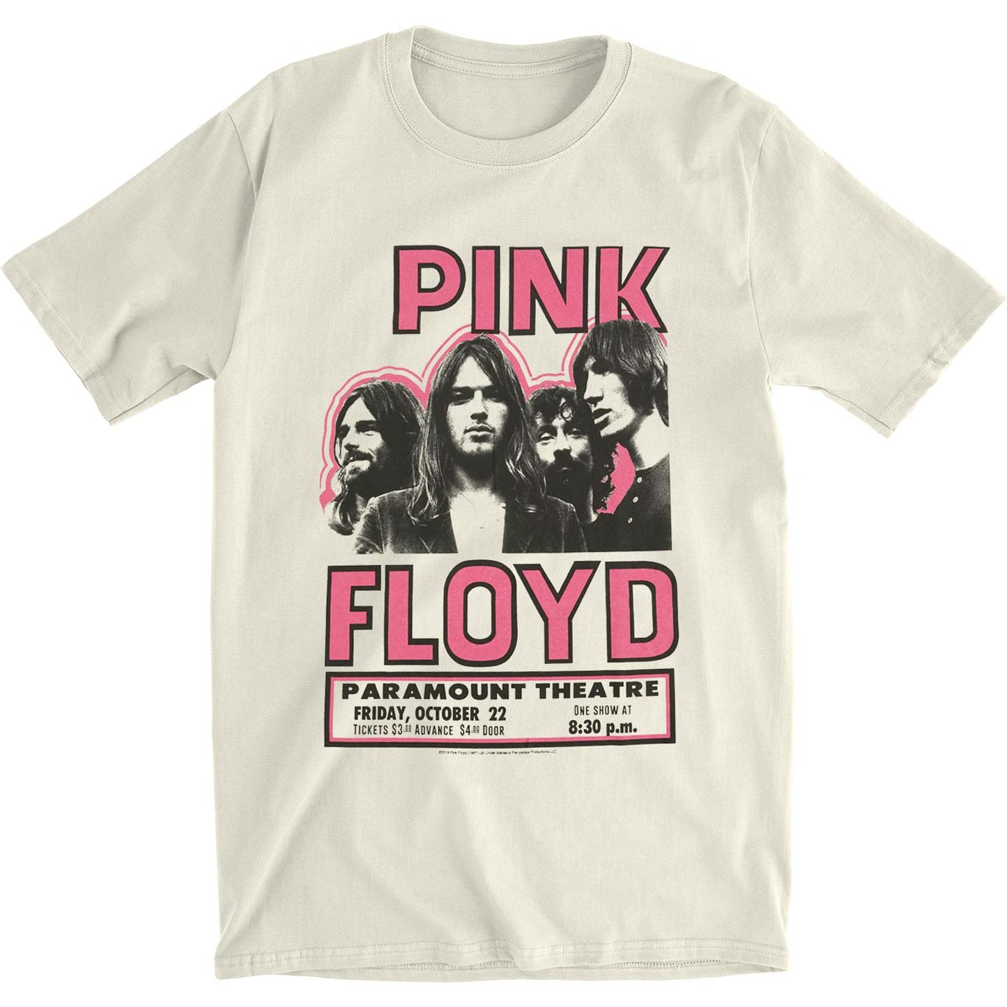 Pink Floyd Show Poster Slim Fit T-shirt Front
