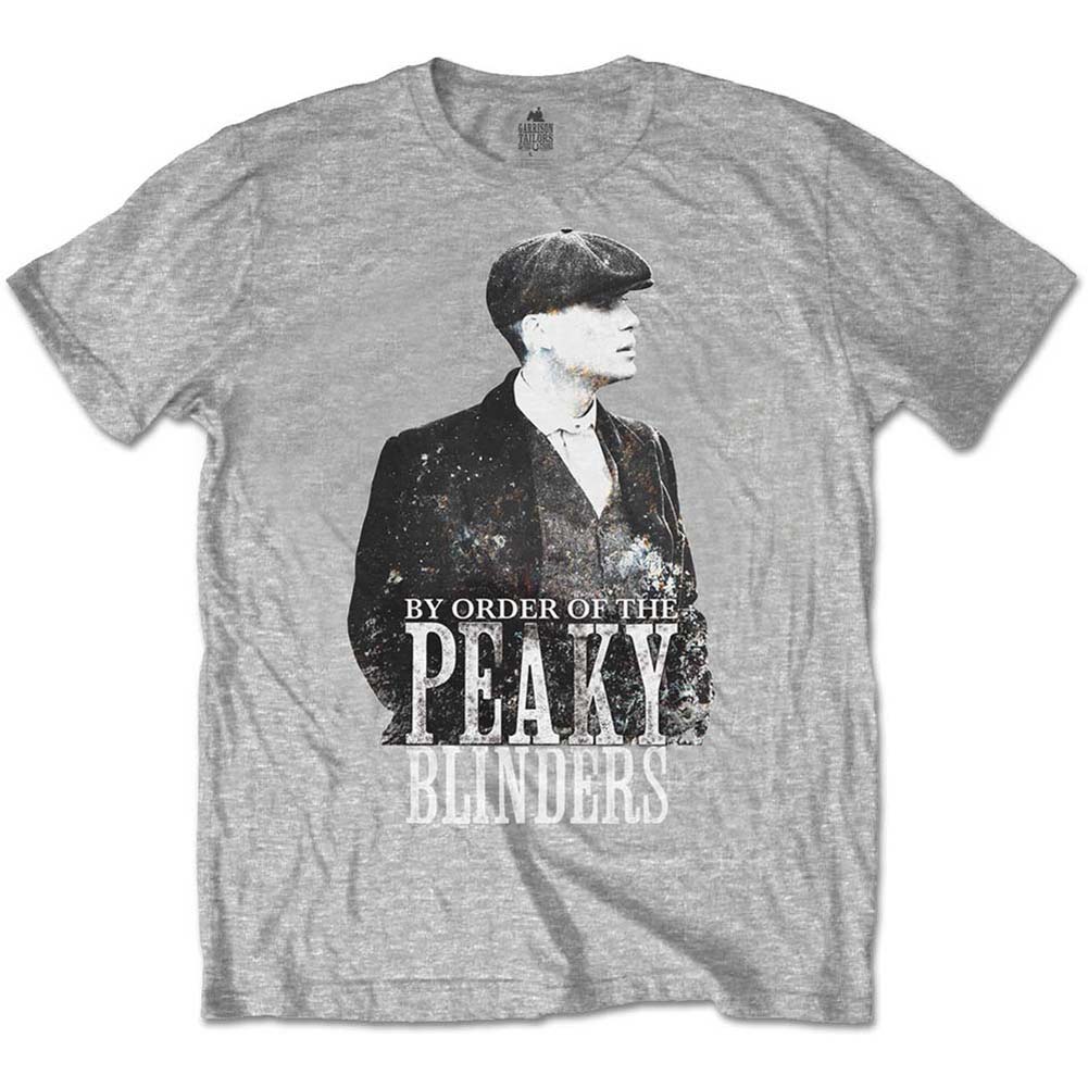 Peaky Blinders Grey Character Slim Fit T-shirt Front