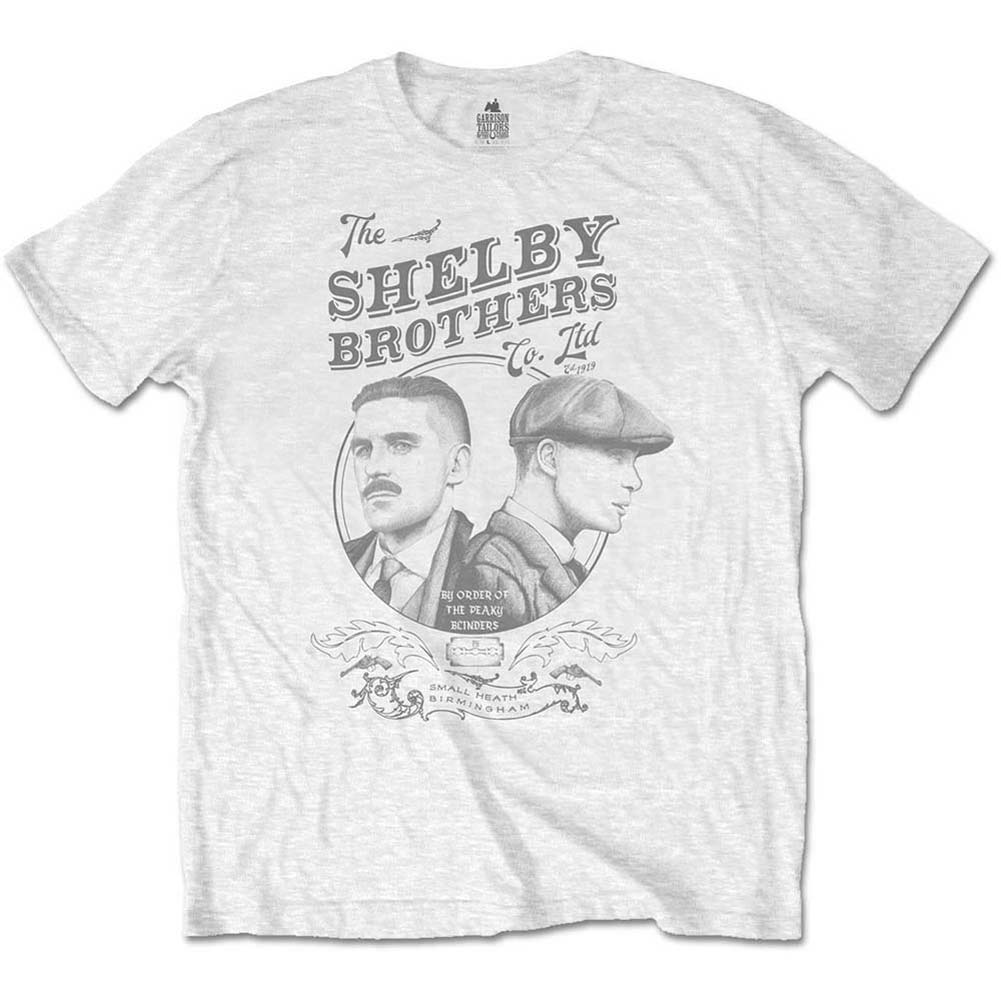 Peaky Blinders Shelby Brothers Circle Faces Slim Fit T-shirt Front