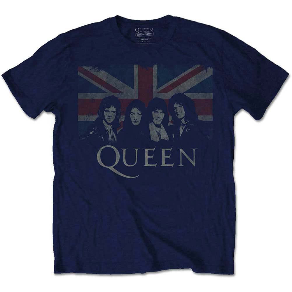 Queen Vintage Union Jack Slim Fit T-shirt Front