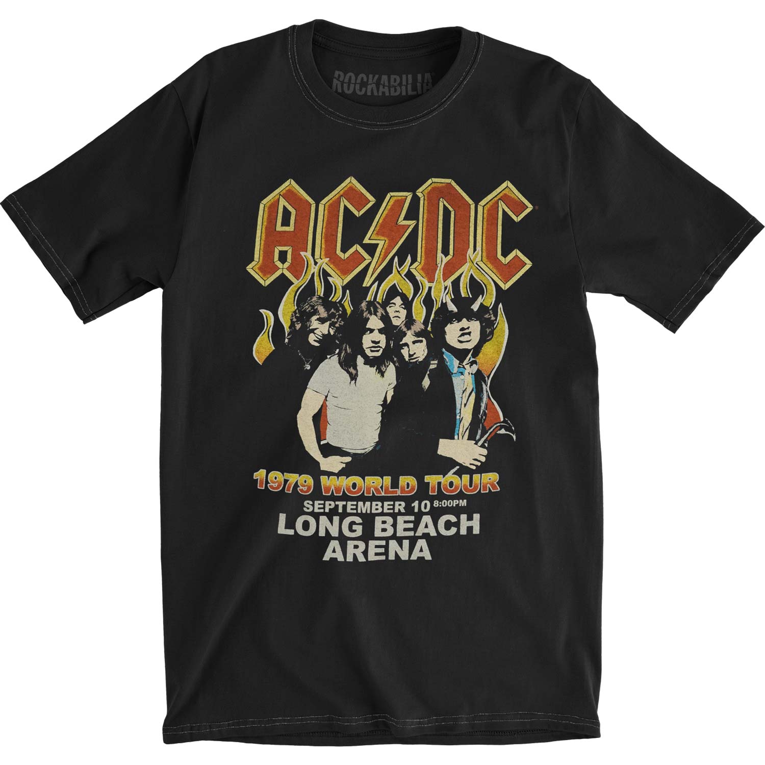 AC/DC NA Tour 1979 Vintage T-shirt Front