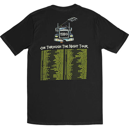 Def Leppard On Thru The Night Tour 80 Vintage T-shirt Back